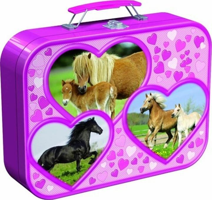 Produktbild Schmidt Spiele Pferde Puzzlebox (148 Teile)