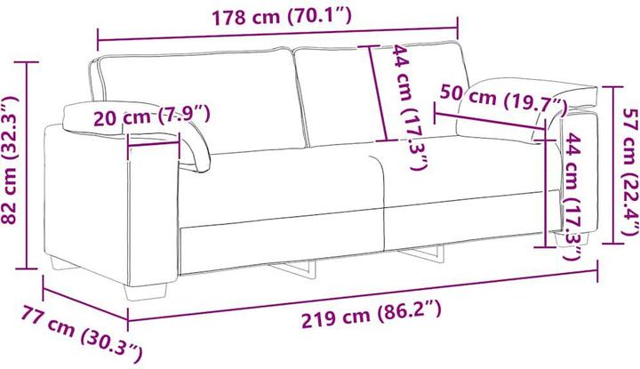 Produktbild vidaXL Rance (3-Sitzer)