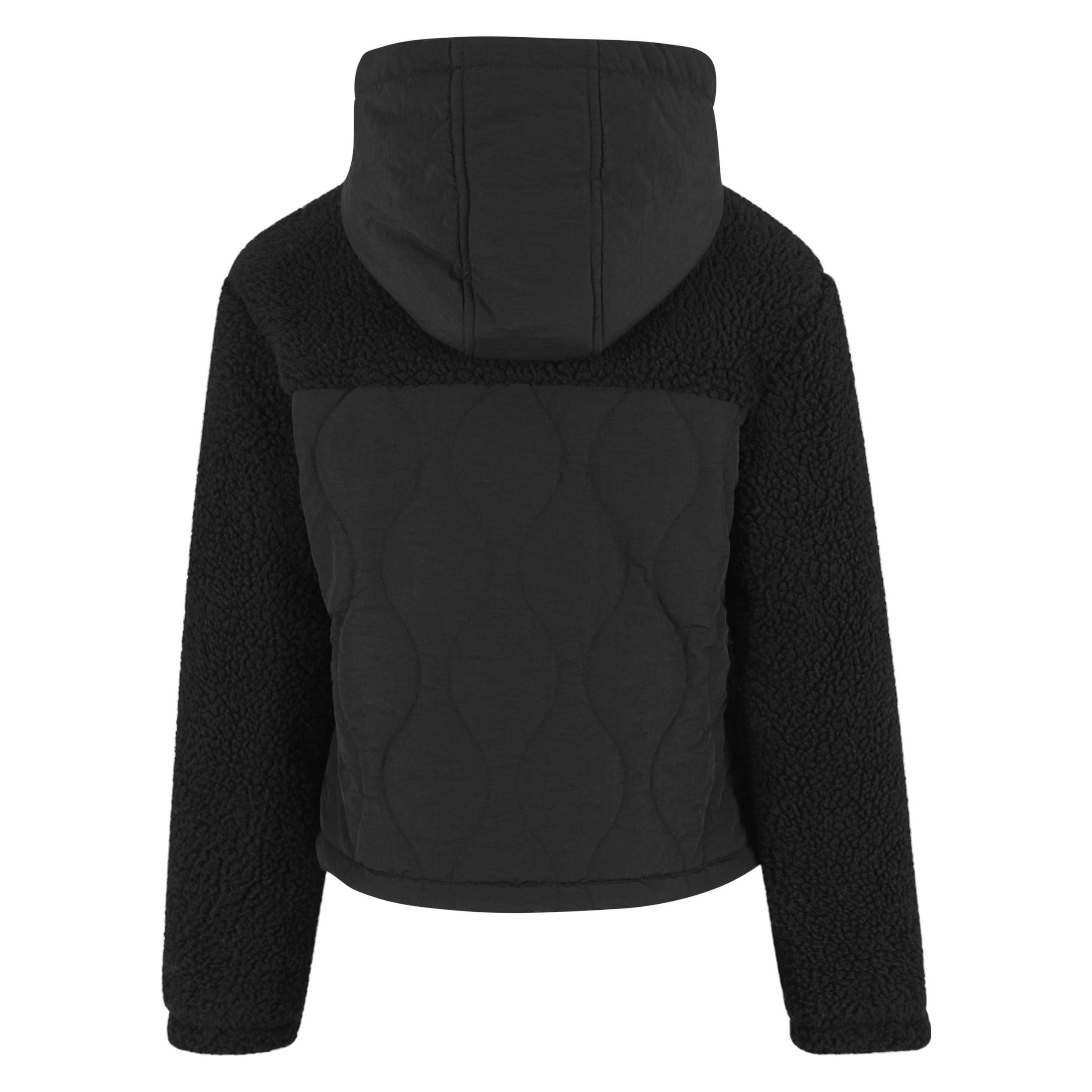 Urban Classics, Damen, Outdoorjacken, Sherpa Crinkle (L), Schwarz, L
