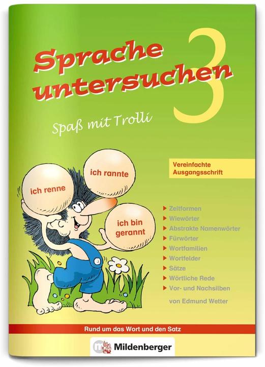 Produktbild Sprache untersuchen-Spass mit Trolli 3 (Deutsch, Edmund Wetter, 2022)