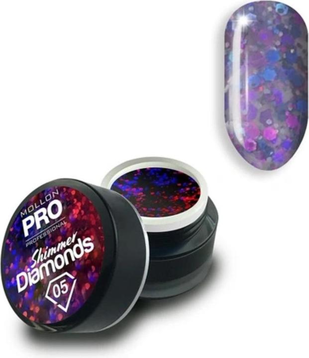 Immagine prodotto Mollon Pro Mol Shimmer Diamonds 5 - Gel Holographic (Smalto per unghie effetto gel)