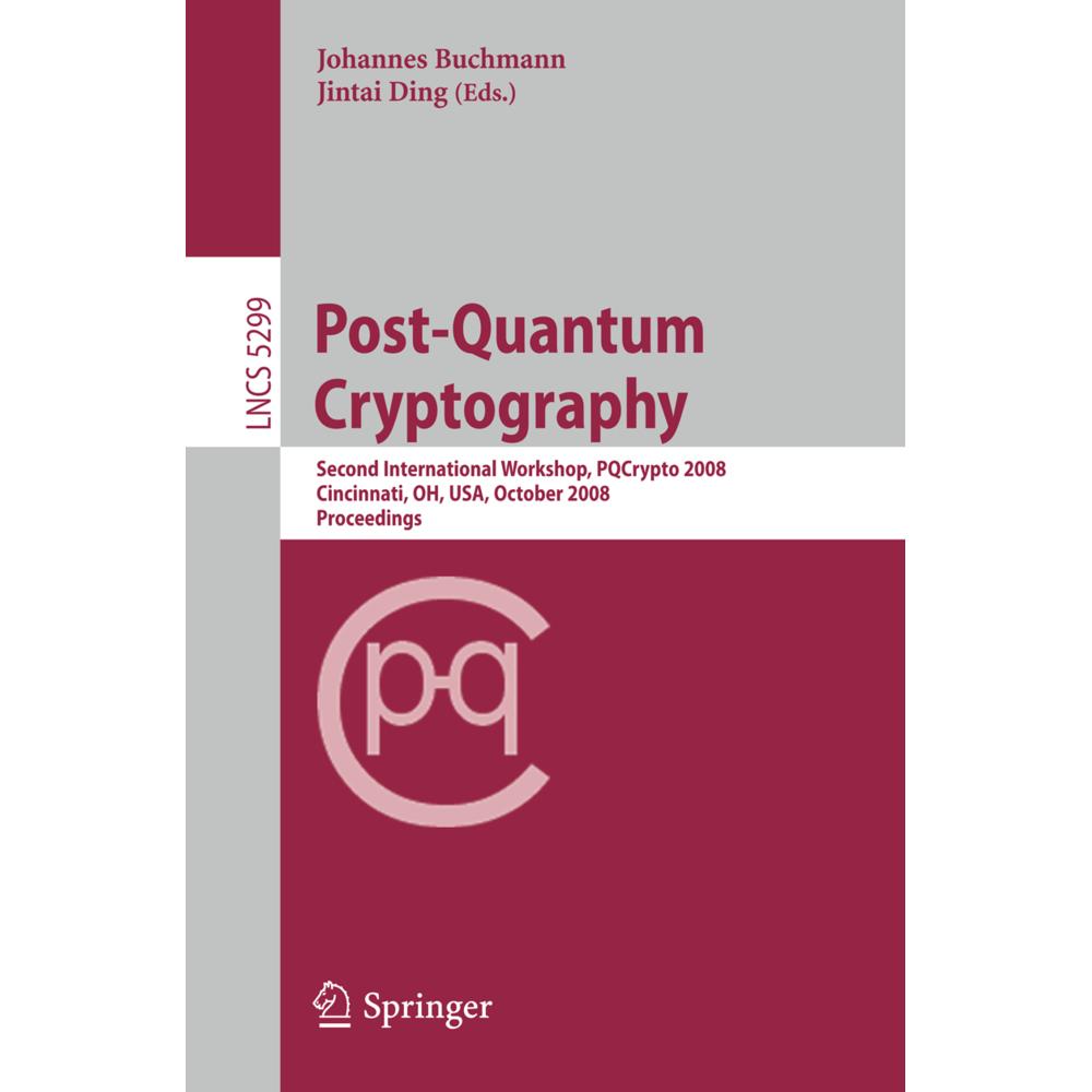 Post-Quantum Cryptography, Fachbücher von Johannes Buchmann, Jintai Ding