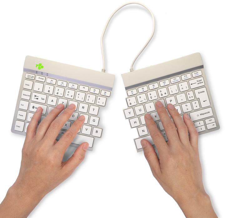 Produktbild R-Go Tools R-Go Split Break Ergonomic Keyboard Azerty (Fr) Bluetooth W (FR, Kabellos)
