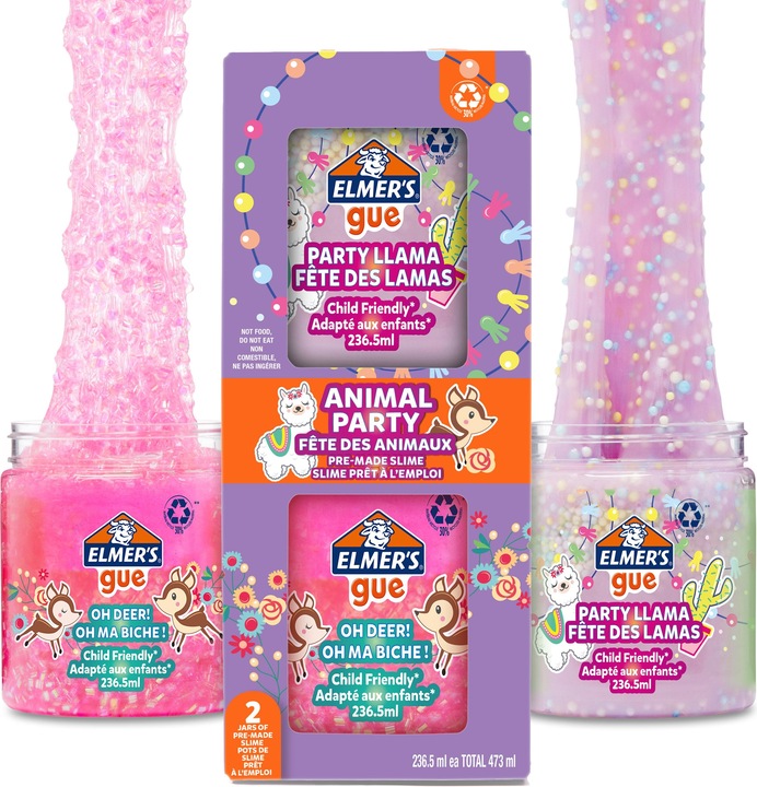 Actual product image Elmer's Slime Gue Party Animals 2162070 2-pcs