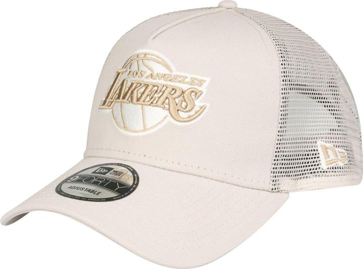 Actual product image New Era A-Frame Trucker Cap - Los Angeles Lakers Stone (One size)