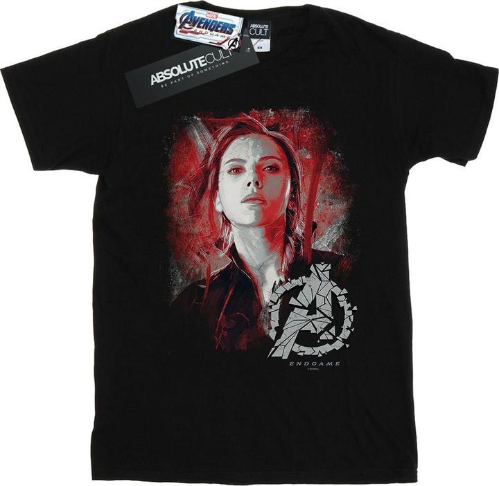 Produktbild Avengers Endgame Schwarze Witwe Gebürstete Baumwolle Boyfriend TShirt (L)
