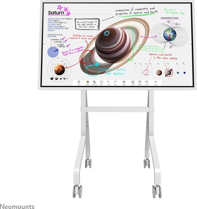Actual product image Neomounts Rollwagen für Samsung FLIP 55-65"/400x400/-50kg/weiss/drehbar (65", 50 kg)