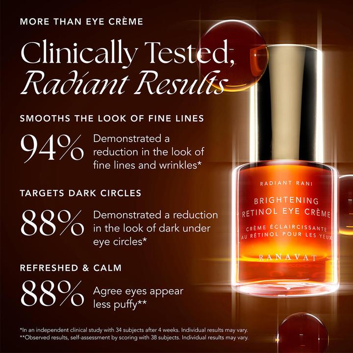 Immagine prodotto Ranavat Crema occhi illuminante al retinolo (Crema per la cura degli occhi, 15 ml, Notte)