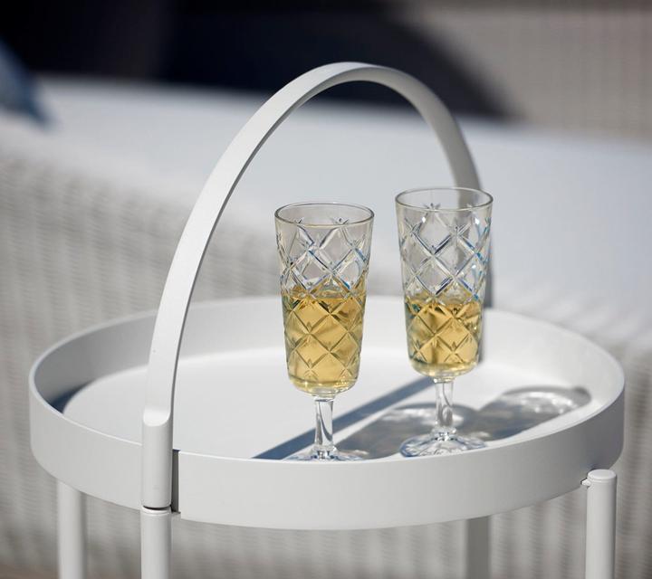 Actual product image Cane-line Roll Trolley Desserte ronde Ø 44cm avec roues