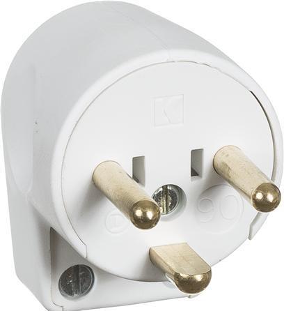 Productafbeelding LK Stikprop type 90 vinkel rund med jord 16A 250V hvid