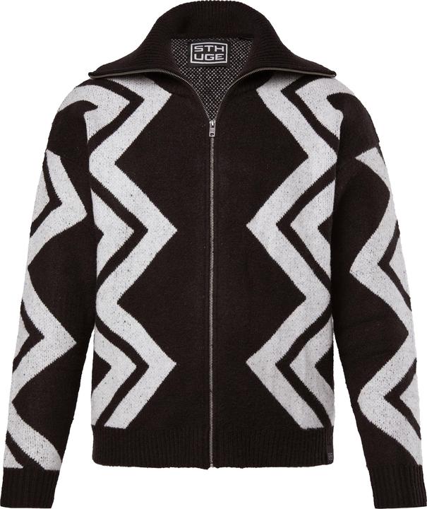 Image du produit Sthuge Cardigan motif chevrons - jusqu'au 7 XL (XL)