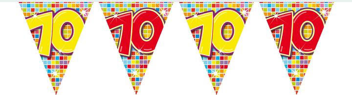 Actual product image Folat 70th birthday pennant chain (1 pcs.)