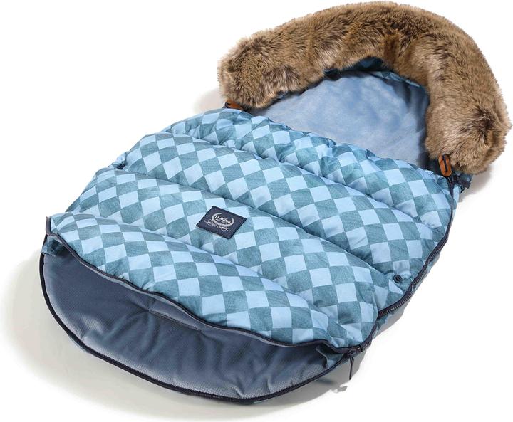 Actual product image La Millou footmuff-aspen-prince-chessboard