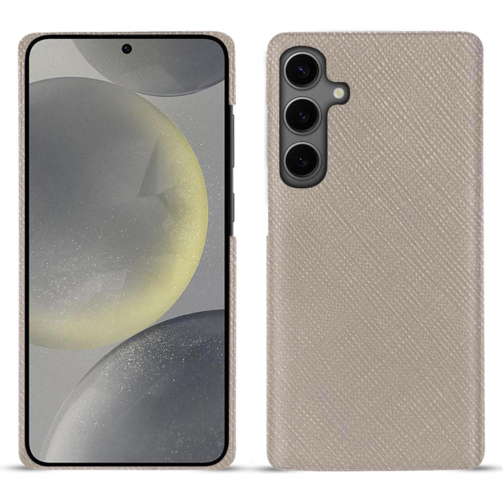 Noreve Lederschutzhülle (Samsung Galaxy S24), Smartphone Hülle, Beige