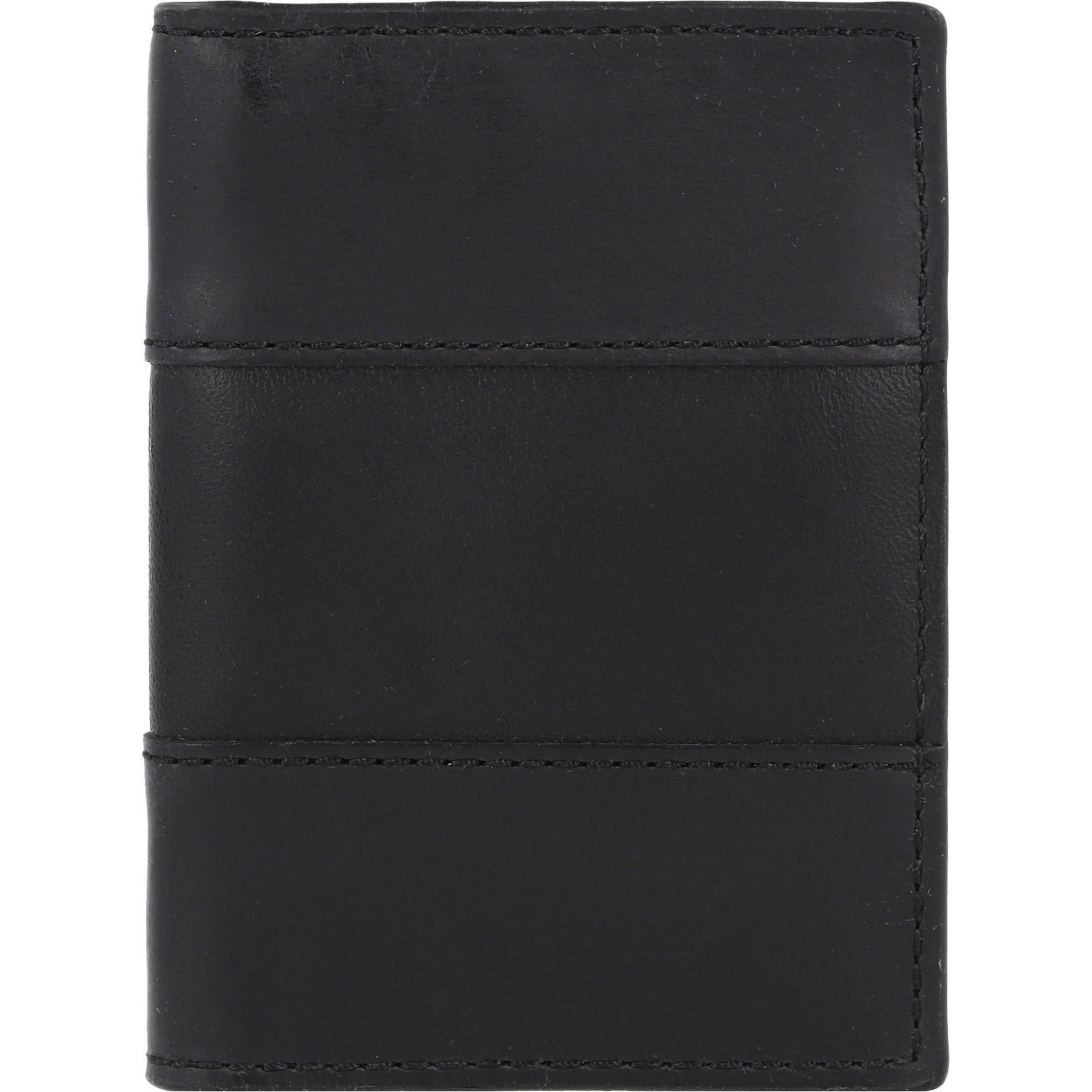Fossil, Herren, Portemonnaie, Everett Kreditkartenetui Leder 10 cm, Schwarz