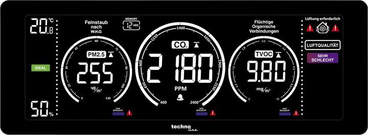 Technoline WL 1035 Luftgütemonitor (Mallette d'instruments de mesure)