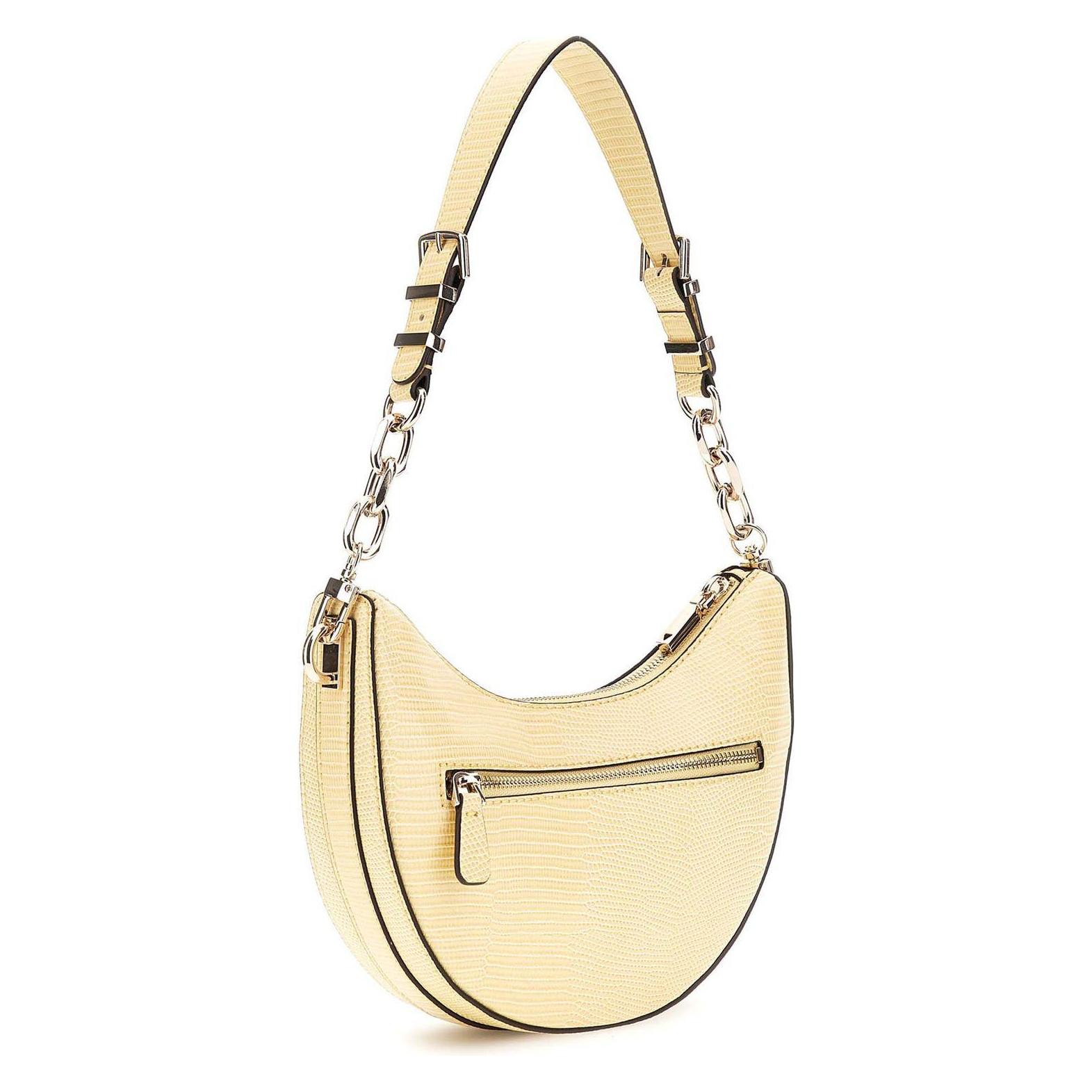 Guess, Damen, Handtasche, Orlina Top Zip Shoulder Bag, Gelb