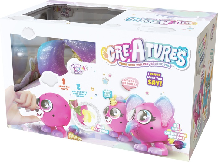 Actual product image Boti Creatures create your own Walkin Monsta - Elephant and Unicorn