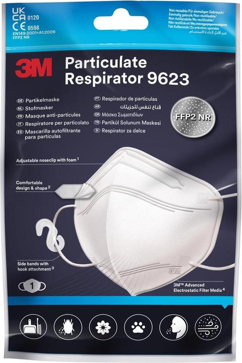 Actual product image 3M Respirator 9623, FFP2, 1 piece (FFP2, 1 x)