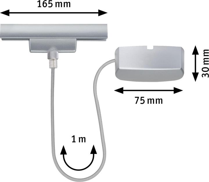 Actual product image Paulmann URail cable feed