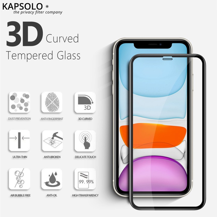 Immagine prodotto Kapsolo Vetro di protezione del display (10 Pezzo/i, Apple iPhone 8 Plus)