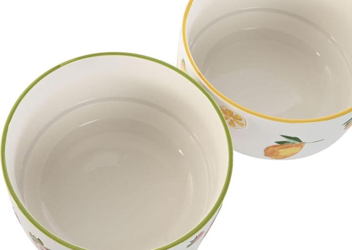 Produktbild Esprit Salatschüssel Home Gelb Rot grün Porzellan 21 x 21 x 12 cm (2 Stück) (2 x)