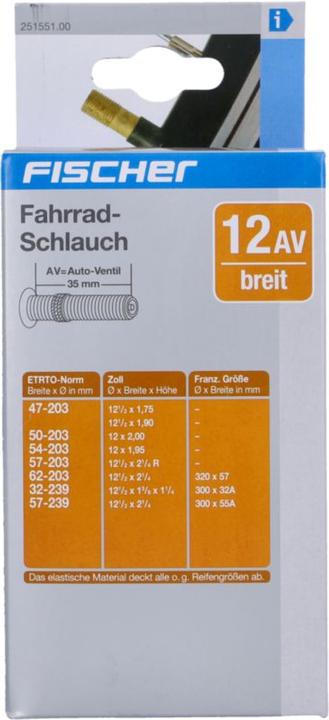 Actual product image Fischer 12 "x1.75-2.25 car valve (12", 35 mm)