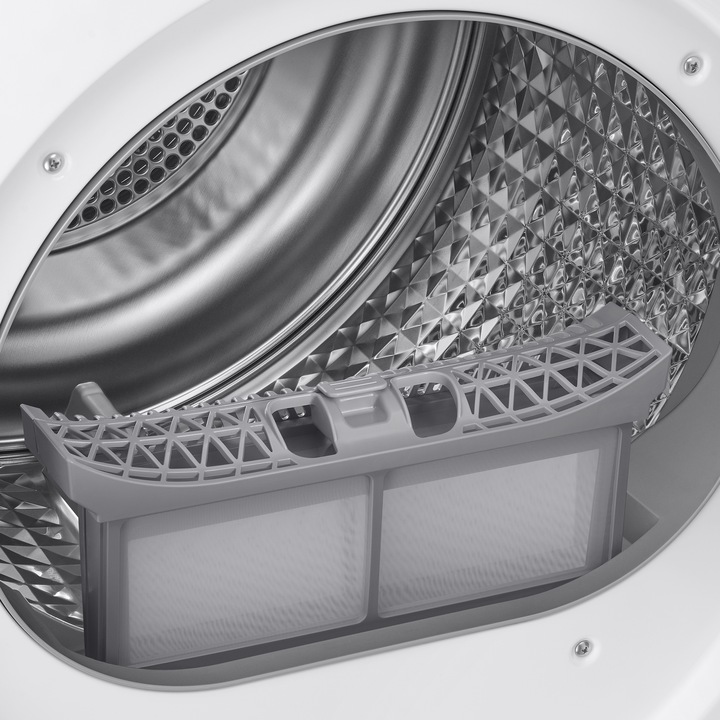 Produktbild Samsung DV90BB5245AES3 Optimal Dry 9 kg Frontlader-Wäschetrockner Klasse A++, schwarze Tür (9 kg, Rechts)
