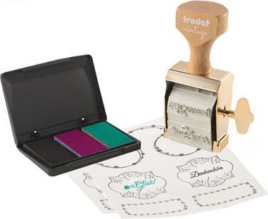 Image du produit Trodat Tampon encreur "Félicitations" 3 couleurs