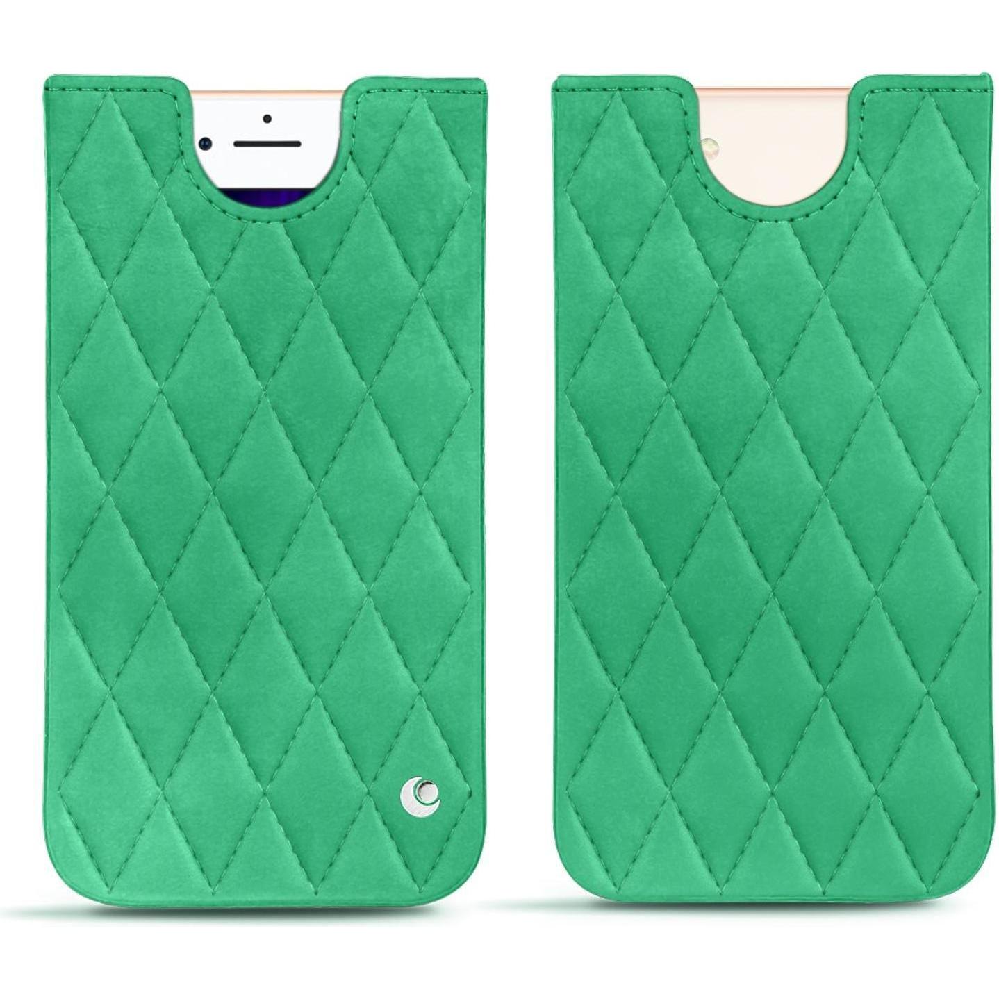 Noreve Lederschutzhülle (Apple iPhone 8), Smartphone Hülle, Grün