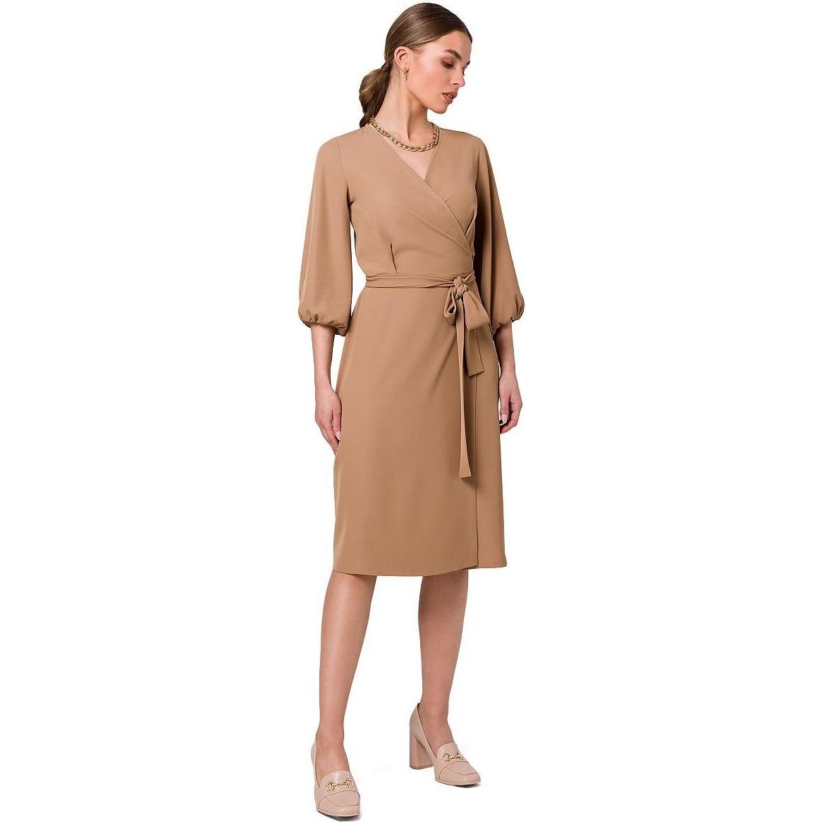 Stylove, Damen, Kleider, Alltagskleid, Beige, (XL)