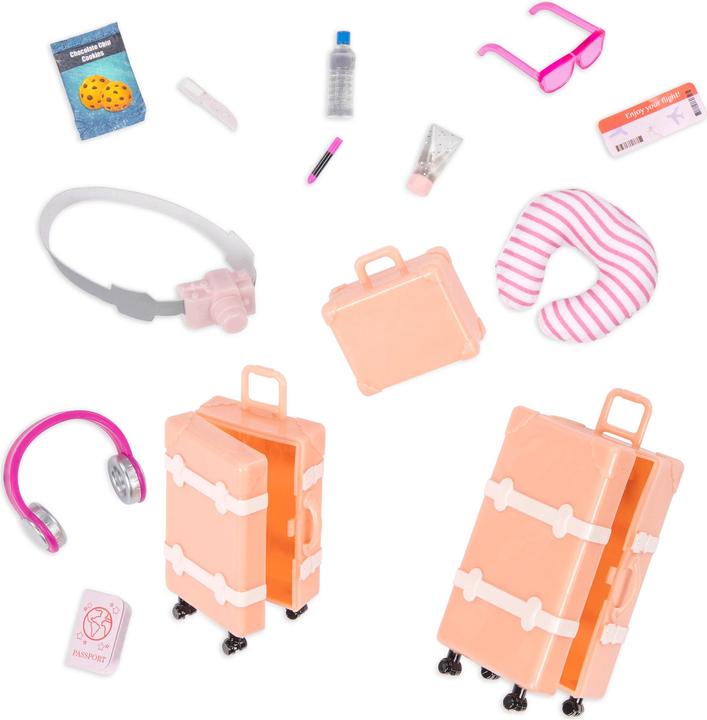 Actual product image Lori Doll Leighton with luggage