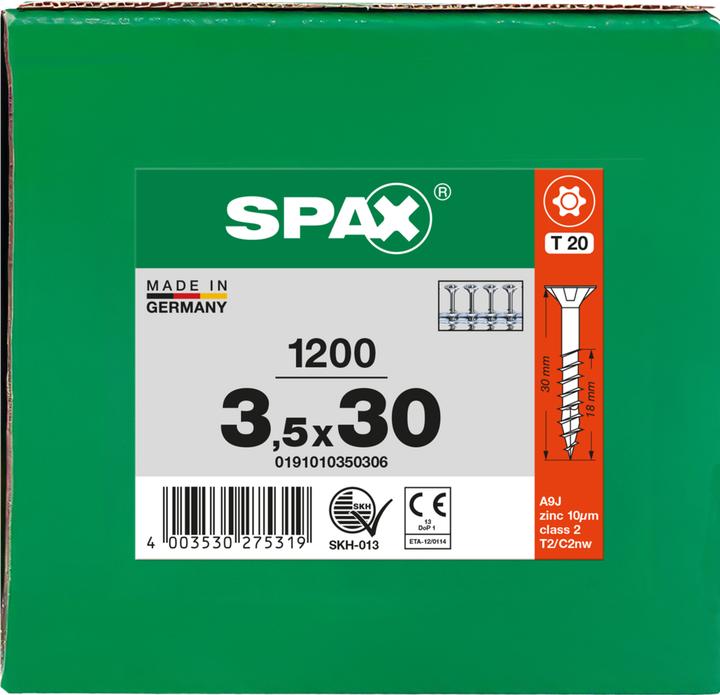 Produktbild Spax Senkmultikopf T-Star Plus T20 Teilgewinde Wirox Magaziniert (1 Schrauben pro Stück)