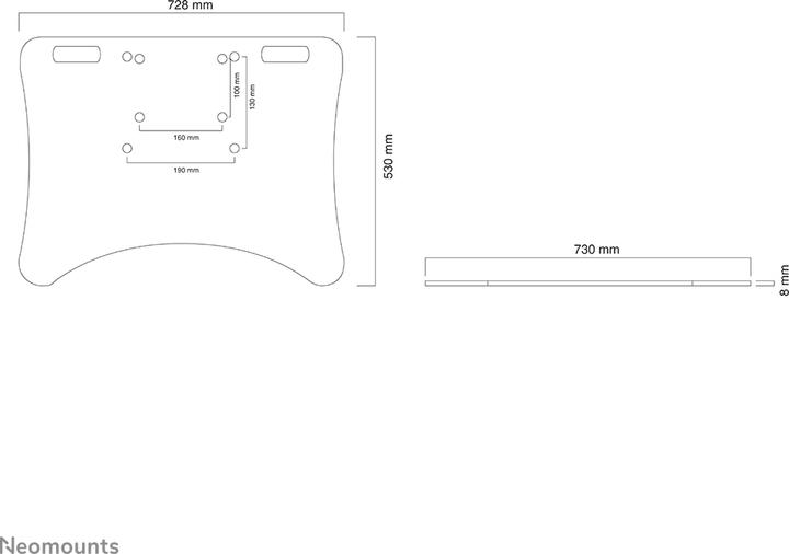 Produktbild Neomounts BOS Flachbildschirmbodenplatte PLASMA-M2500FPLATE (Boden)