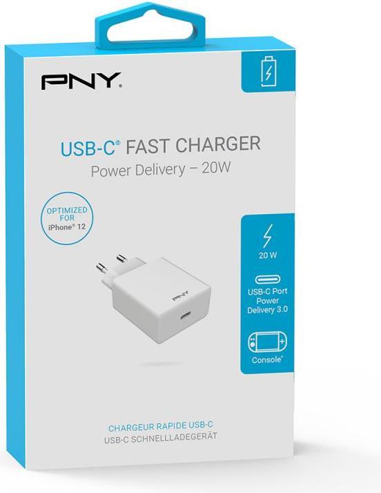 Image du produit PNY CHARGEUR SECTEUR USB-C - 20W (20 W)