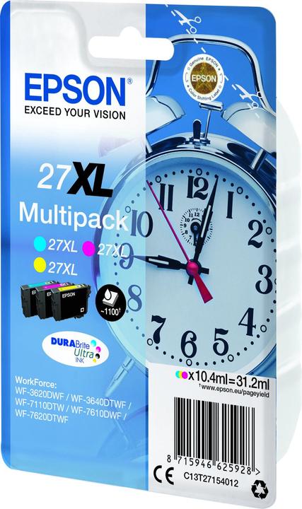 Produktbild Epson 27XL Multipack DuraBrite Ultra (M, C, Y)