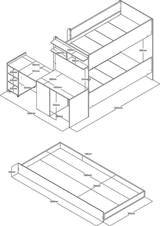 Produktbild Vente-unique Domati (90 x 190 cm)
