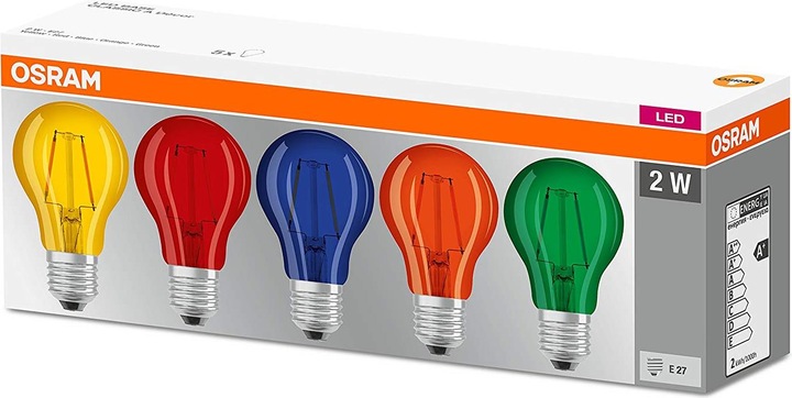 Actual product image Osram Star A DécorColor (E27, 2 W, 235 lm, 1 x, G)