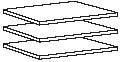 Actual product image Wimex Additional shelves set of 3