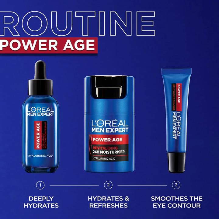 Image du produit L'Oréal Paris Men Expert Power Age 24H Hydratant (50 ml, Crème de jour)