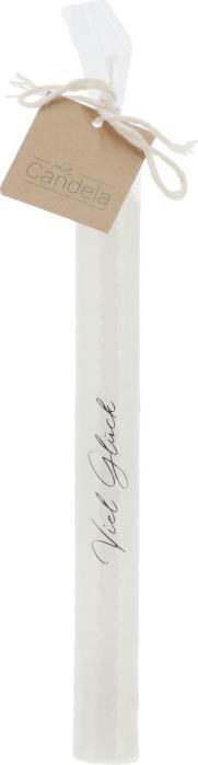 Produktbild G. Wurm Stabkerze mit Spruch, Paraffin aus Wachs weiss 6-fach, (B/H/T) 2x19x2cm (2 Stk.)