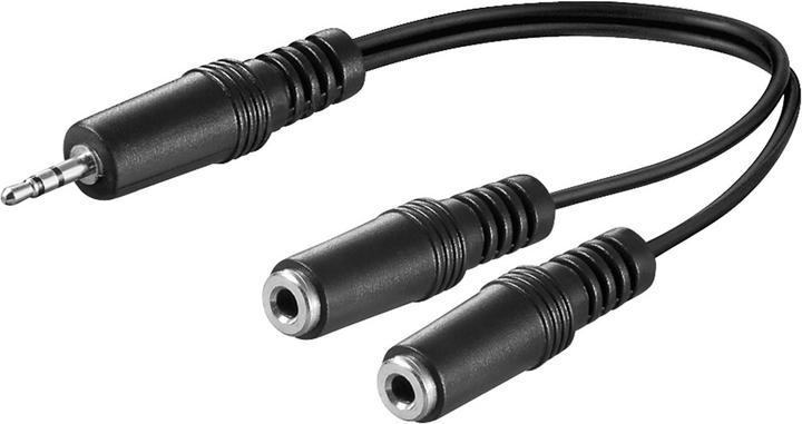 Goobay Audio Y Kabeladapter 3,5 mm, 1x Stecker 2x Buchse mono
