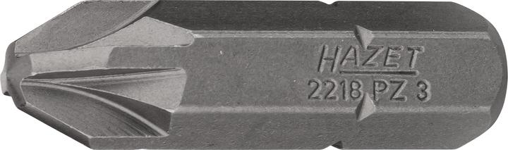 Produktbild HAZET Bit 2218-PZ3 ∙ Sechskant8 (5/16 Zoll) ∙ Pozidriv Profil PZ ∙ PZ3 (Kreuz Pozidriv PZ)