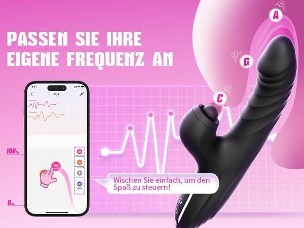 Produktbild Unikrealer Vibrations-Stossvibrator mit App-Steuerung