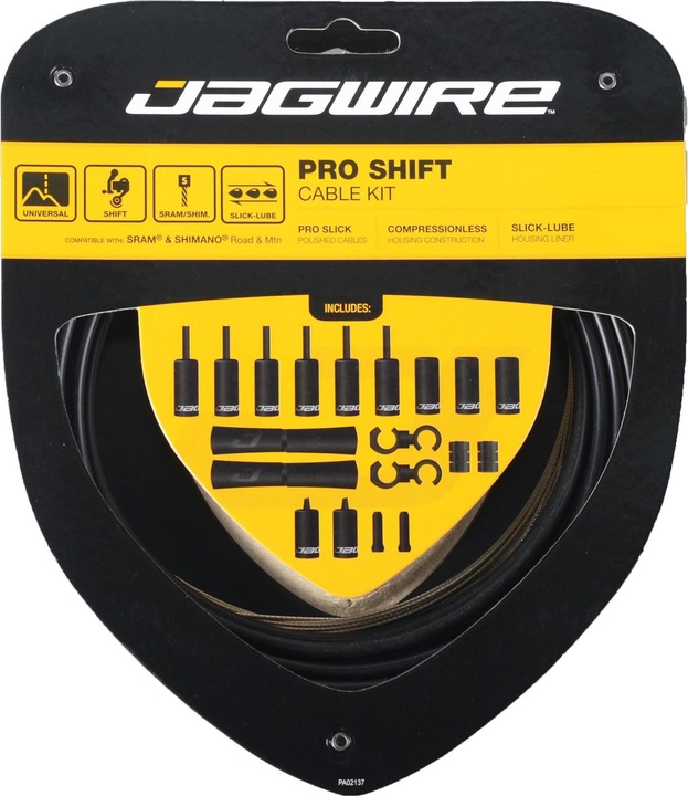 Jagwire Câble de changement de vitesse SHIFT PRO 4 mm Polish Stealth Black