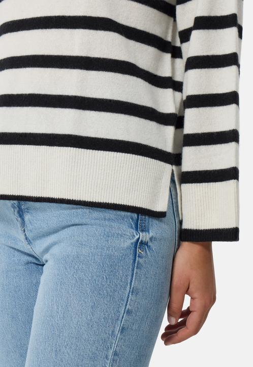 Immagine prodotto Cash-Mere Kaschmir Rundhals Pullover gestreift (L)