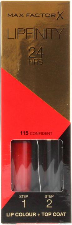 Actual product image Max Factor Lipfinity 24HRS (115 Confident)
