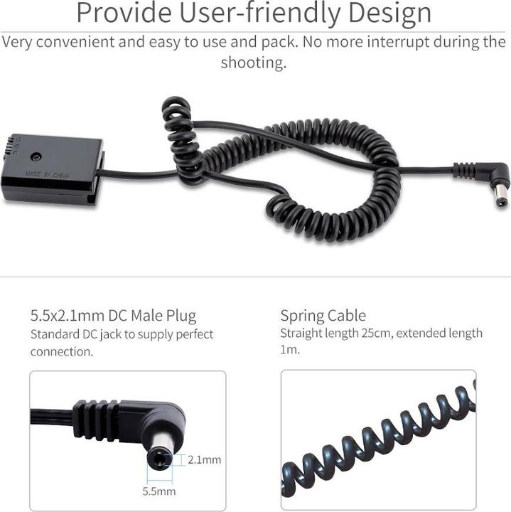 Immagine prodotto Feelworld Batteria fittizia FW50 per fotocamere Sony (Caricatore)