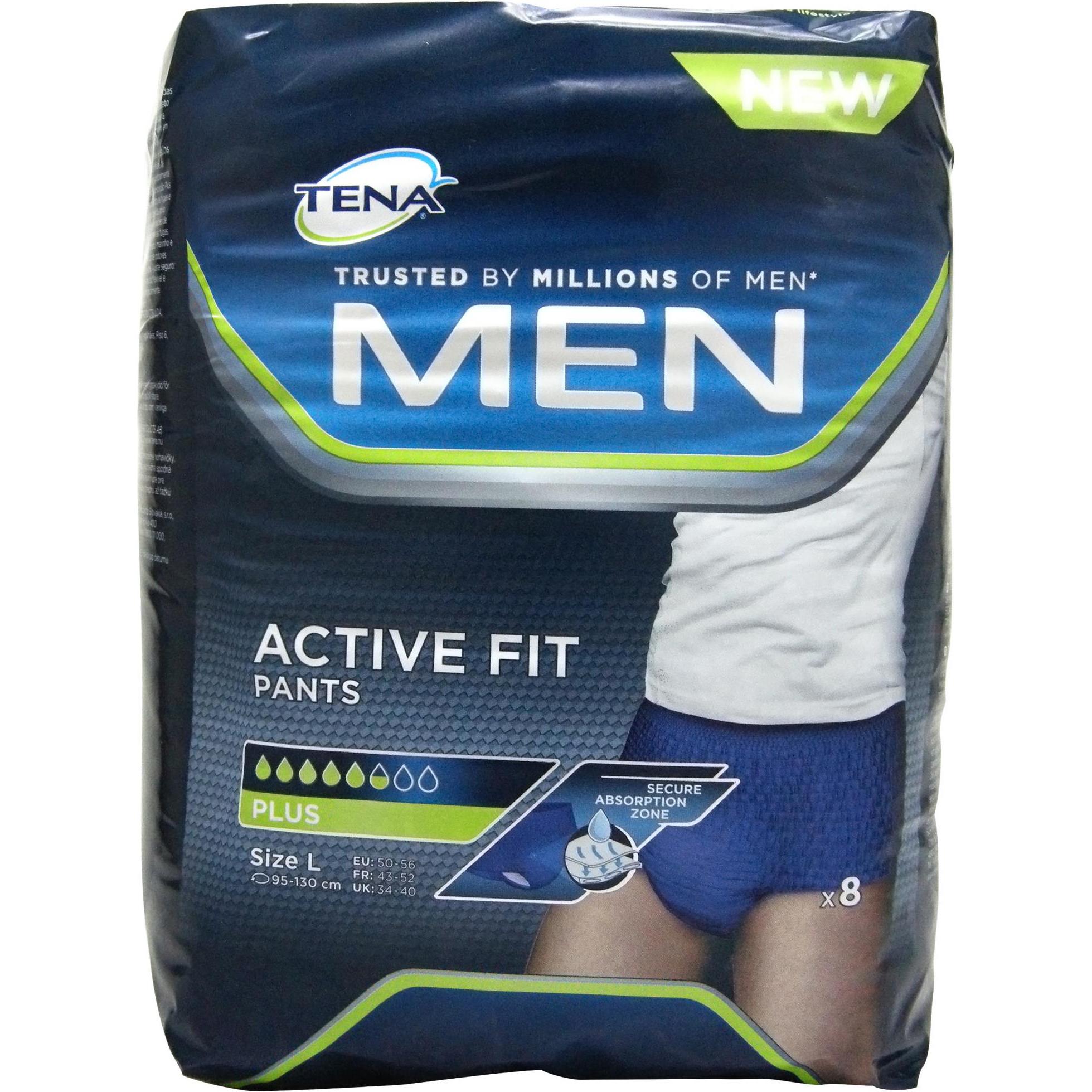 Tena, Inkontinenzhygiene, Active Fit (8 x, L, XL)