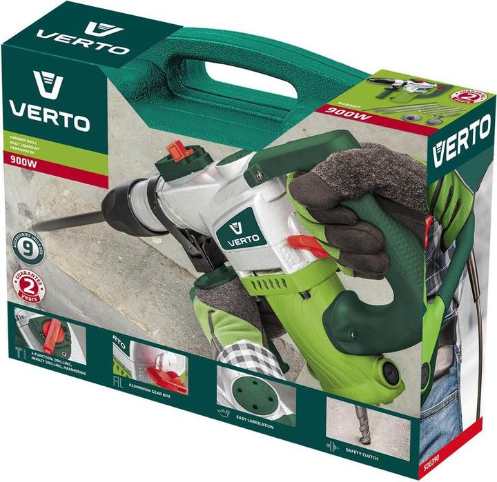 Immagine prodotto Verto 387 Trapano a percussione 800 RPM SDS Plus